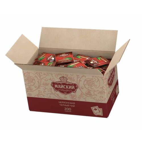 ЧАЙ Майский 200 сашет*2 гр. ЧЕРНЫЙ (1 кор.)ГОСТ  102286  240 кор/пал.