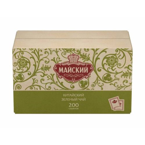 ЧАЙ Майский 200 сашет*2 гр. ЗЕЛЕНЫЙ (1 кор.) 102287