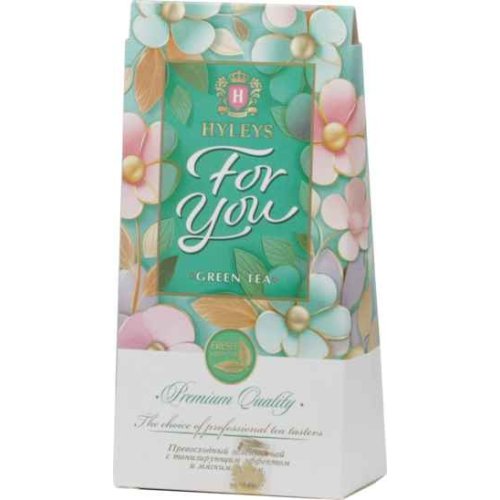 ЧАЙ Хэйлис FOR YOU 50 гр. (эелёный,кр.лист)  (12) картон (13286)