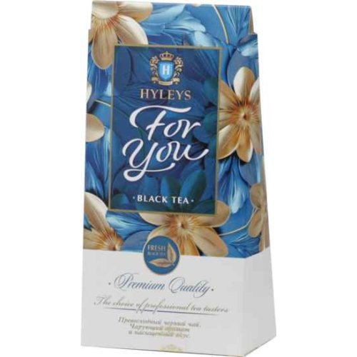 ЧАЙ Хэйлис FOR YOU 50 гр. синяя (чёрный,ср.лист)  (12) картон  (13262)