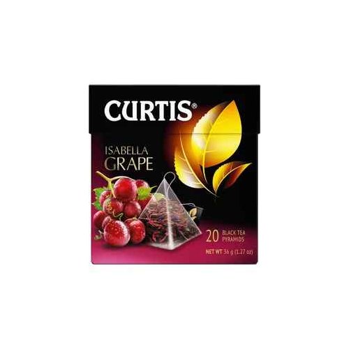 ЧАЙ CURTIS Пирамидки Isabella Grape  20 пак.*1,8 гр.черный (12)  102208 228 кор/пал