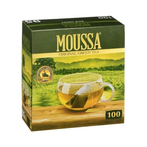 ЧАЙ MOUSSA Зеленый 100 пак.х1,8 гр. картон (12) 