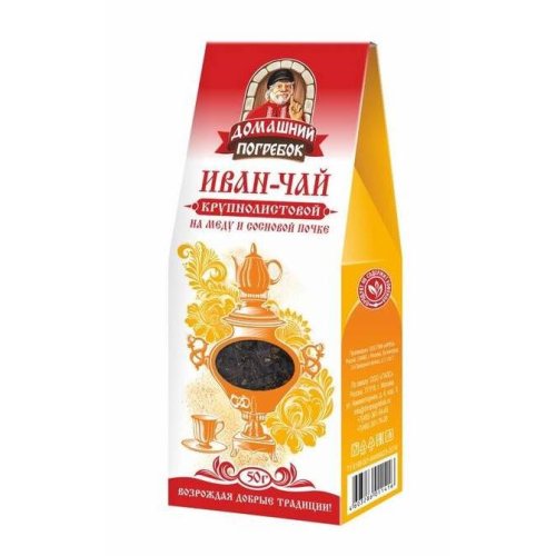 ЧАЙ Домашний погребок Иван-Чай кр. лист. 50 гр. на меду и сосновой почке, картон (12) ( К-004)