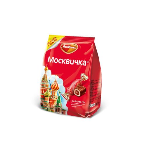 КОНДИТЕРКА ОБК  фасованные конфеты (гр)  карамель Москвичка , 120 гр. (12) флоу-пак