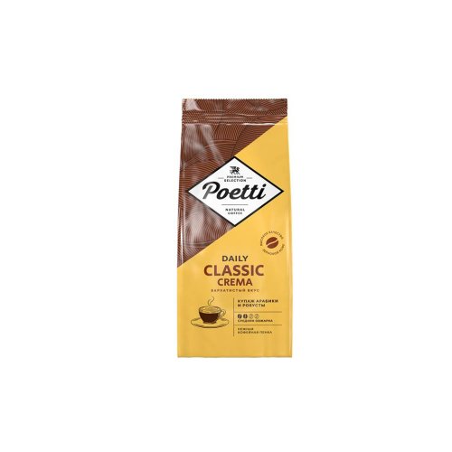 Кофе POETTI Classic Crema 1000 гр. зерно (4) 36 кор/пал.
