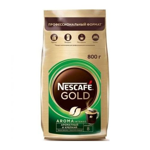Кофе.Нескафе Голд Aroma Intenso  800 гр. с доб. молотого м/у  (6) /56