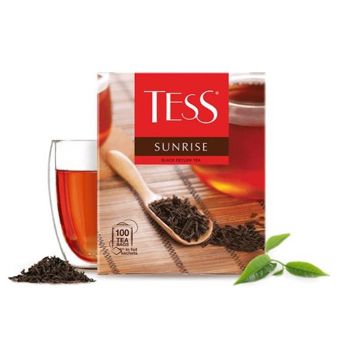 ЧАЙ МО Tess  Санрайз 100 пак. х 1,8 гр. черный (9) (0918-09-А2)