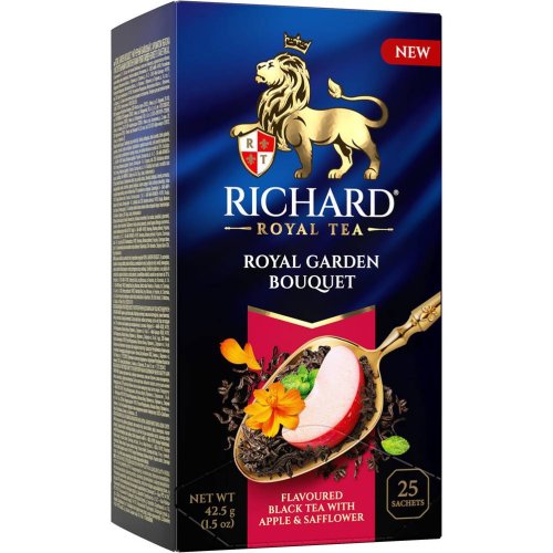 ЧАЙ RICHARD Пакетированный Royal Garden Bouquet 25 пак.*1,7 гр. черный (12) 102734