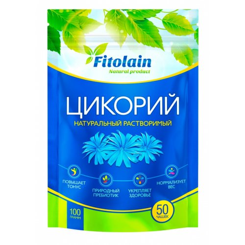 Напиток Вокруг света FITOLAIN Цикорий 100 гр. порошок ZIP (12)  (6612)