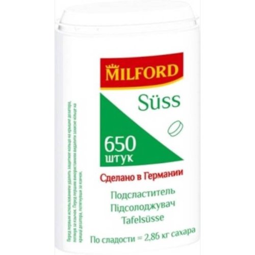 MILFORD Заменитель сахара  650 таб.(12)  RU