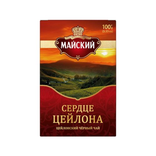 ЧАЙ Майский Сердце Цейлона 100 гр. черный (16) 102754