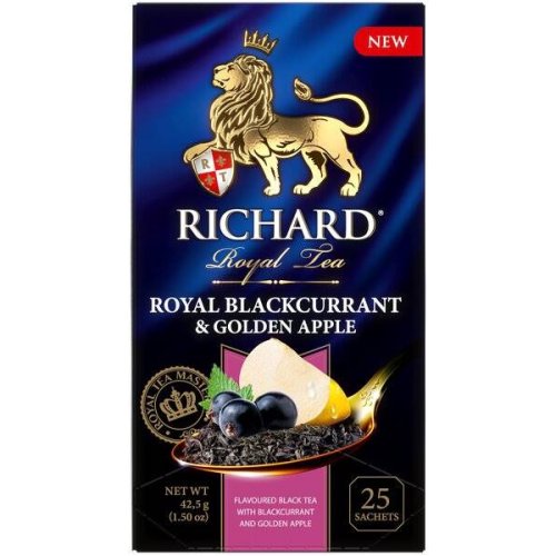 ЧАЙ RICHARD Пакетированный Royal  Blackcurrant & Golden Apple 25 пак.*1,7 гр.черный (12) 102695 В