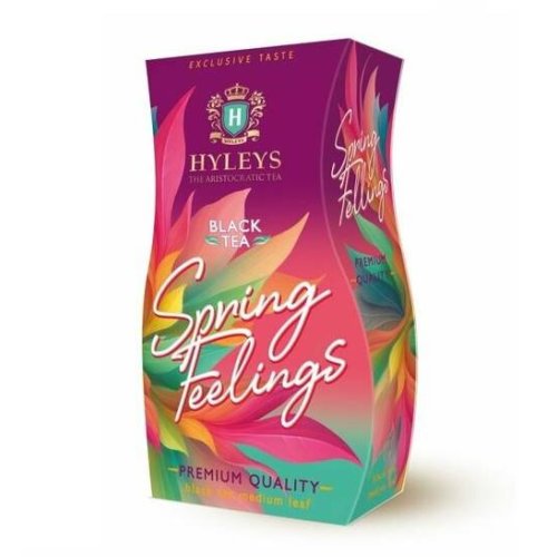 ЧАЙ Хэйлис Spring Feelings 50 гр. (чёрный,ср.лист)  (12) картон  (13576Р) розовый