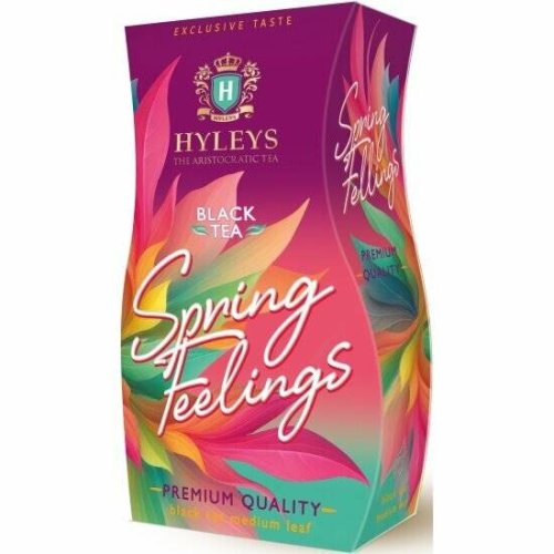 ЧАЙ Хэйлис Spring Feelings 50 гр. (чёрный,ср.лист)  (12) картон  (13576С) синий
