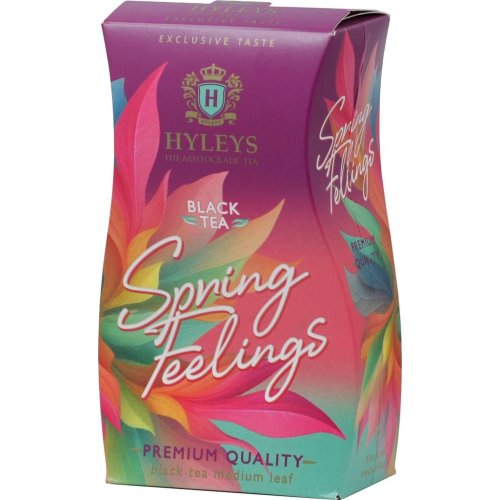 ЧАЙ Хэйлис Spring Feelings 50 гр. (чёрный,ср.лист)  (12) картон  (13576Ф) фиолетовый