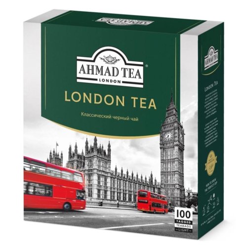 ЧАЙ AHMAD TEA Пакетированный 100 пак. Классический London Tea (8) б/к (2813)