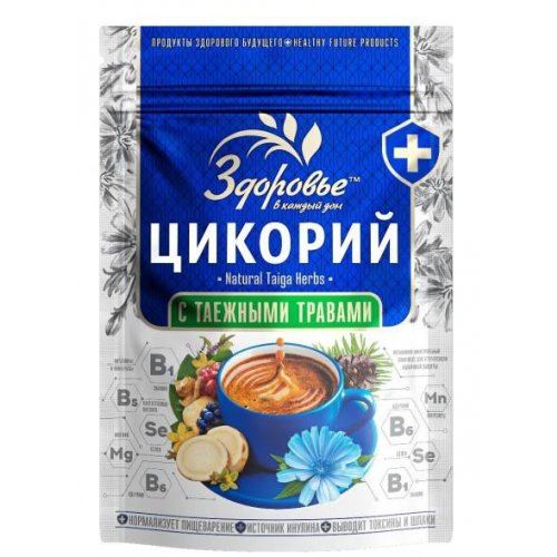 Здоровье цикорий гранул. с таежными травами 85 гр. ZIP (12)  (0834)