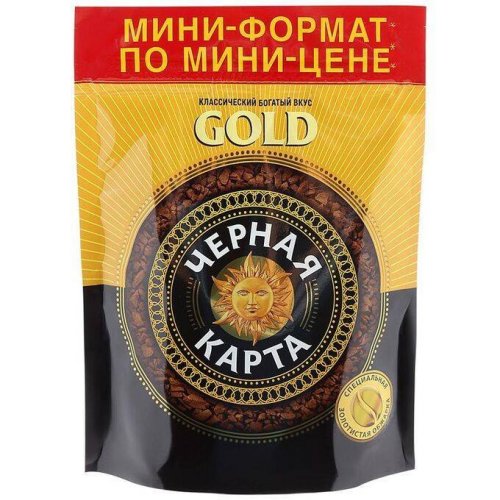 Кофе ШТРАУС Черная карта GOLD 36 гр. пакет (20)