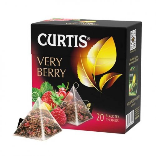ЧАЙ CURTIS Пирамидки Very Bery 20 пак.*1,7 гр. черный (12) 102297