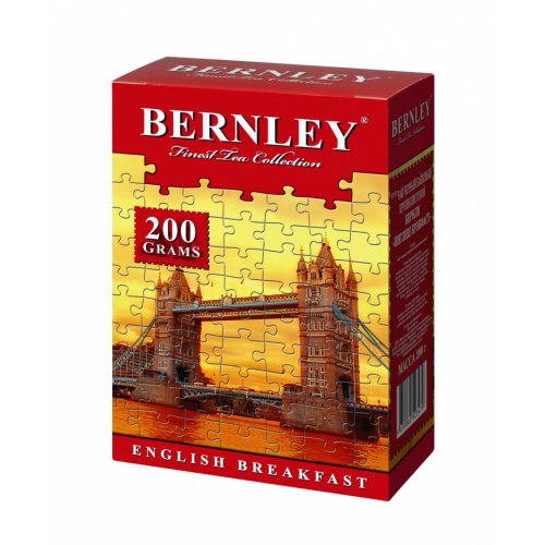 ЧАЙ BERNLEY ENGLISH BREAKFAST  200 гр., крупнолист (14)  ЖЦ