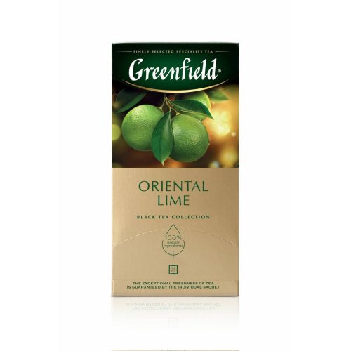 ЧАЙ МО Гринфилд Oriental Lime 25 пак. х 1,5 гр. черн. с аром.лайма, лемонграссом и цедр.лим. (10) (1