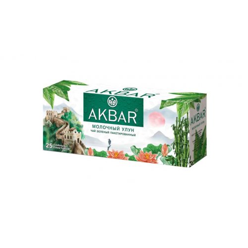 ЧАЙ АКБАР Зеленый Молочный улун    25 пак.*1,5 гр. с/я (15) NEW