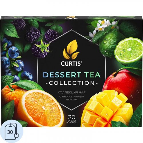 ЧАЙ НОВЫЙ ГОД Curtis Dessert Tea Collection 30 сашет черный (10) 102791 В