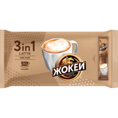 Кофе МО Жокей 3 в 1  Мягкий (12 гр.х50 пак) коф.нап.раст. м/у  (1299-08-4)  (8)