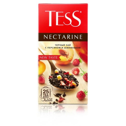 ЧАЙ МО Tess  Нектарин 25 пак. х 1,5 гр. черный с персиком и земляникой (10) (1989)