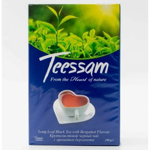 ЧАЙ Teessam Ерл Грей 100 гр. черный индийский, крупнолист.(50)/в пал.85 ЖЦ