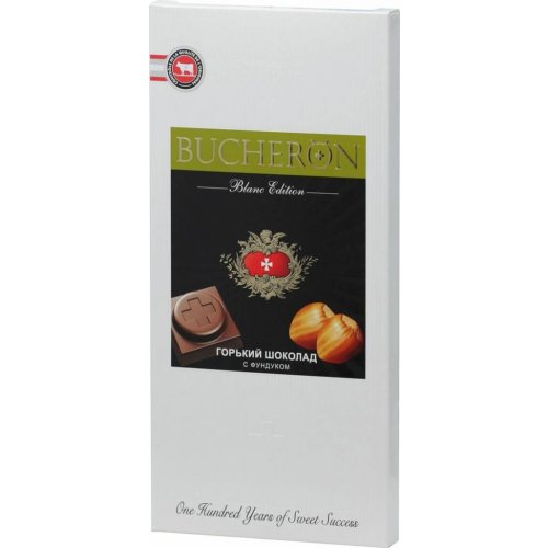 Bucheron Blanc Edition шоколад Горький с Фундуком 85 гр. х 10 шт. картон (6)  (1000)