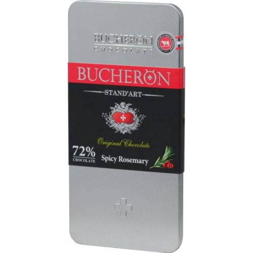 Bucheron шоколад Горький с розмарином и роз.перцем  100 гр. х 10 шт.  ж/б (6)  1368