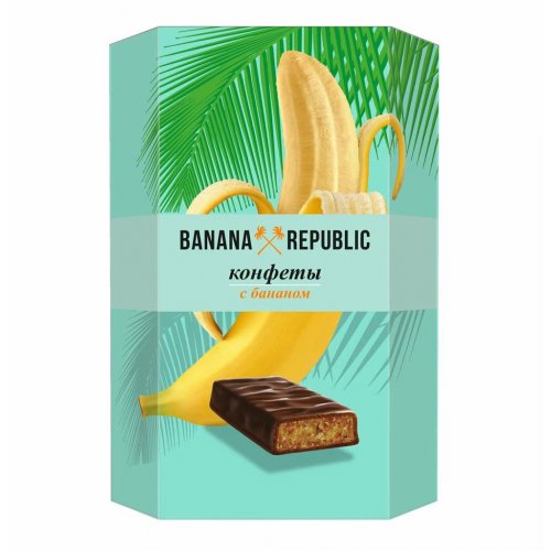 Banana Republic Конфеты с Бананом в глазури 130 гр. картон (10) (1212)