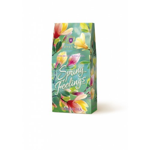 ЧАЙ Хэйлис Spring Feelings 50 гр. (зеленый,кр.лист)  (12) картон  (14047З) зеленый