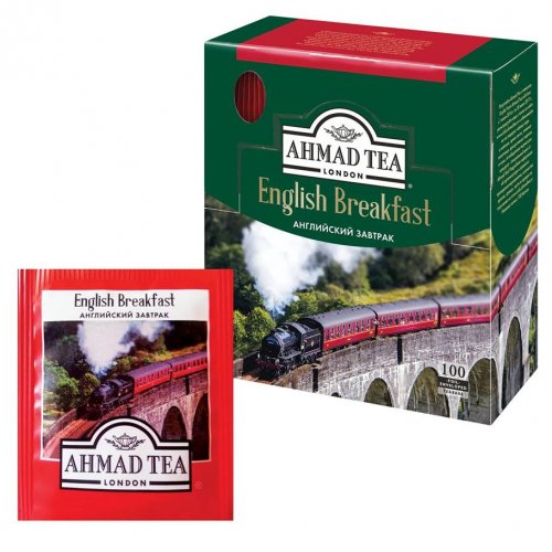 ЧАЙ AHMAD TEA Пакетированный 100 пак. Английский Завтрак (5) САШЕТ ГОСТ 32573-2013  (600)