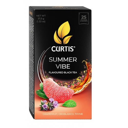 ЧАЙ CURTIS Пакет. Summer Vibe 25 пак.*1,5 гр.черный (12) 102913 А