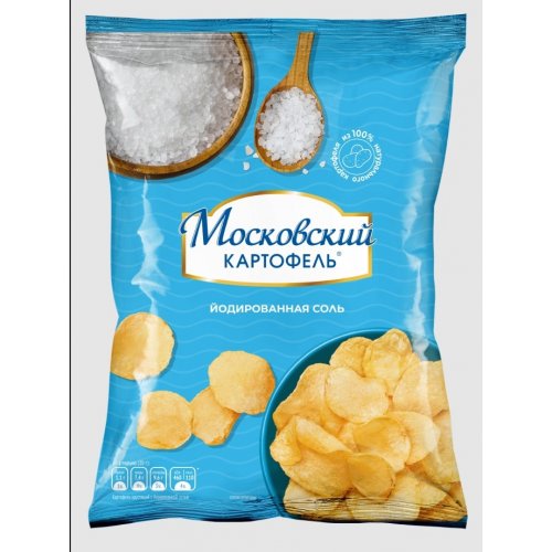 ОСУ Русский Продукт Картофель Московский хруст. с йодированной солью 120гр, м/у (16)/в пал.28