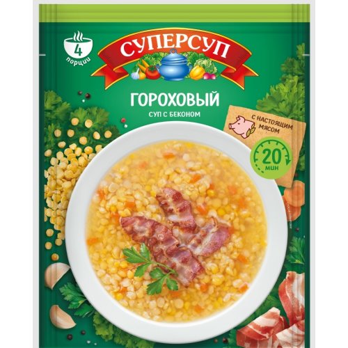 ОСУ Русский Продукт Суперсуп Гороховый с беконом 70г (30)/в пал. 16*8