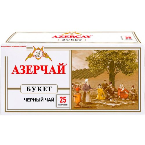 ЧАЙ Azercay tea (Букет) Черный  25 пак. х 2 гр. (16)  сашет   АКЦИЯ! (429690)